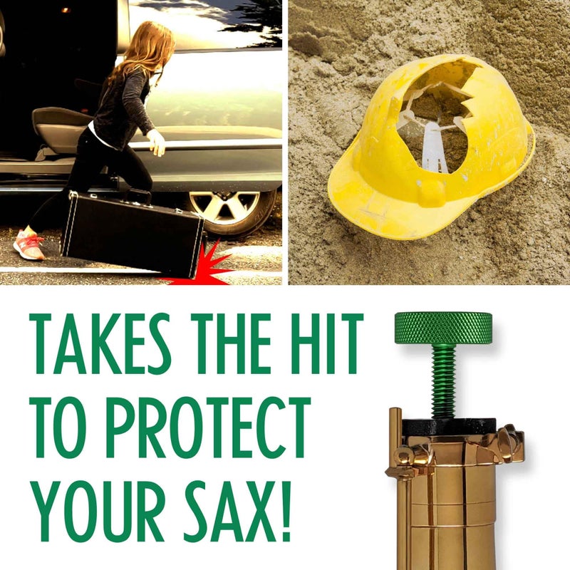 Key Leaves GapCap Alto Saxophone end plug flex fits in your sax, expands to fit your case, vents air to dry the body tube, and shock absorbs impact like no other end cap - Image 2